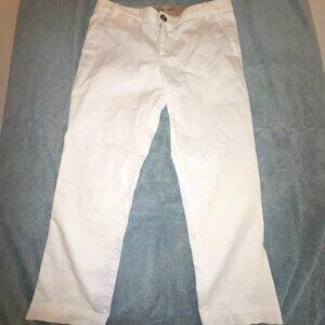 Crisp White Banana Republic City Chinos, Size 10, Excellent Condition